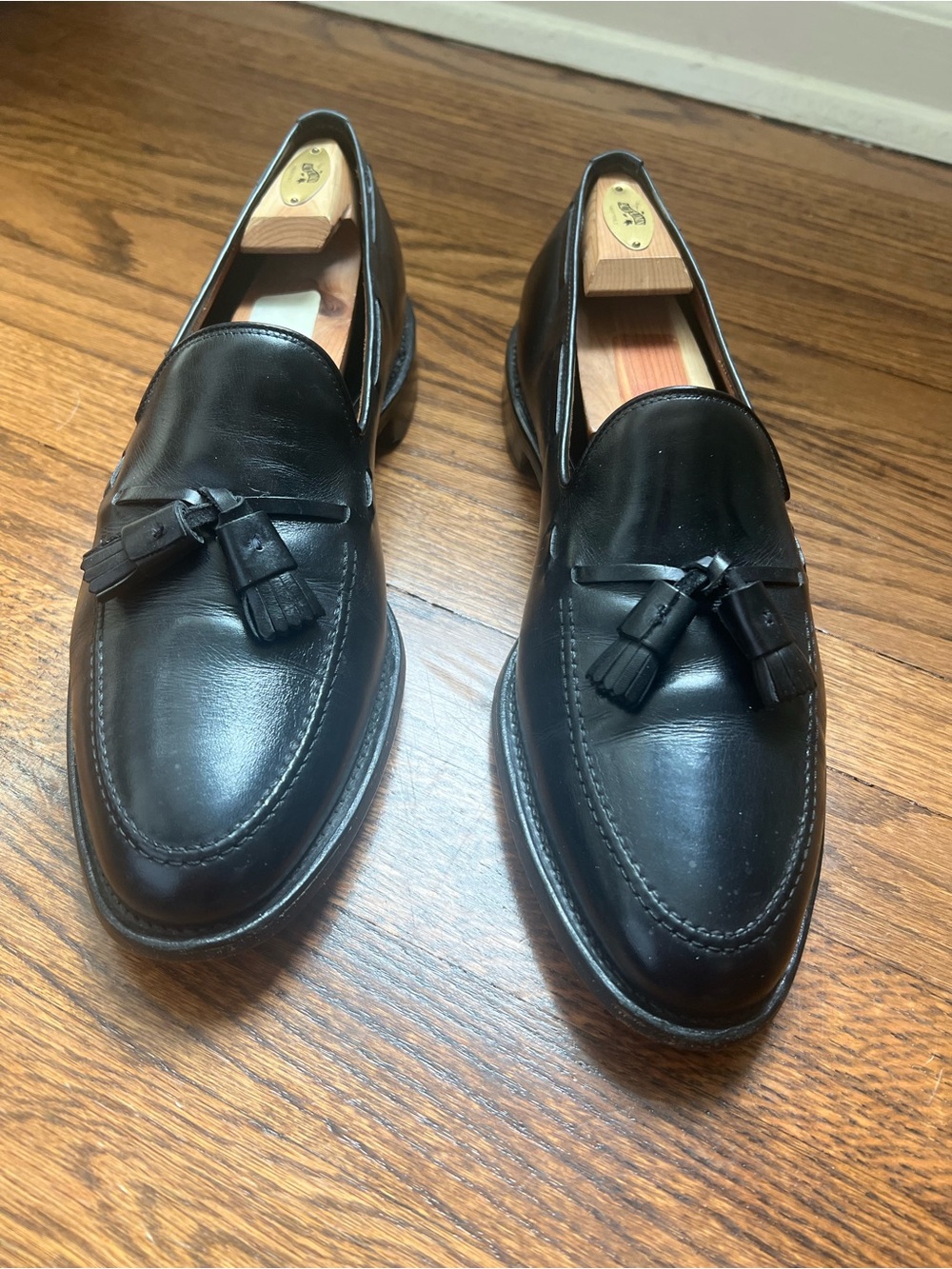 Allen Edmonds ‘Grayson’ Black Leather Tassel Loafers